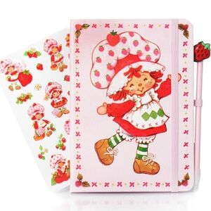 Strawberry shortcake, journal, stickers & pen set made in the USA NOT FROM TEMU